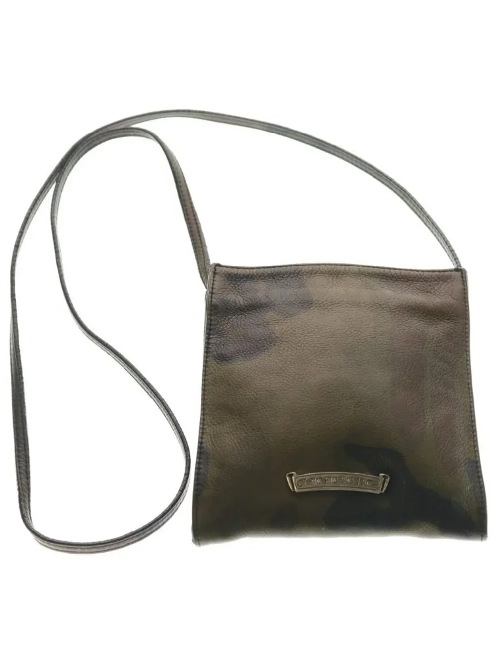Chrome Hearts SQ Square Pocket 3 Cross Patch Leather Shi Shoulder Bag Camouflage